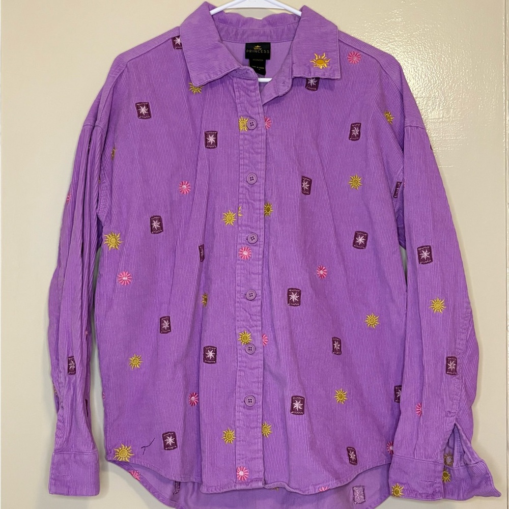 Disney Tangled Rapunzel Button Up sweater.